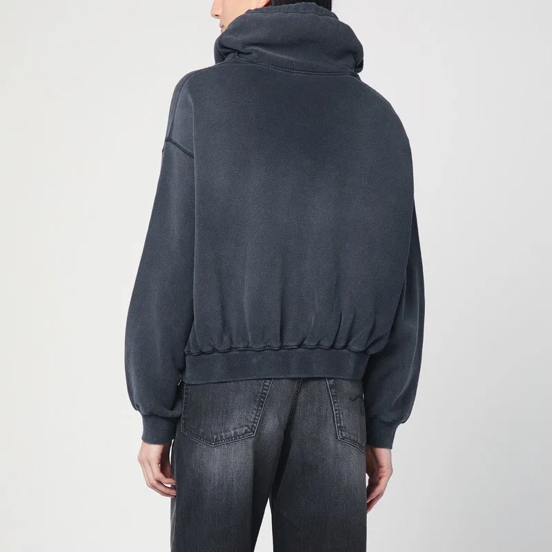 Faded Navy Blue Sweatshirt In Cotton sold by Wanan Luxury product image thumbnail 2