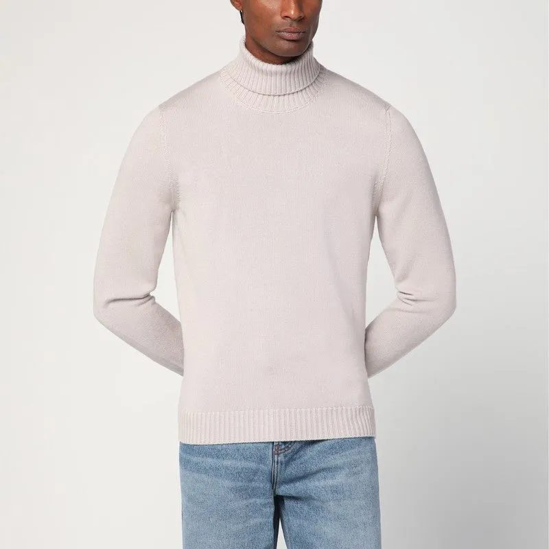 Greige Wool Turtleneck sold by Wanan Luxury
