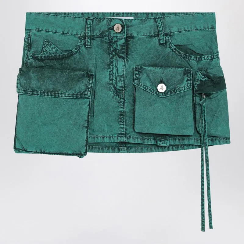 Fay Green Cargo Miniskirt sold by Wanan Luxury