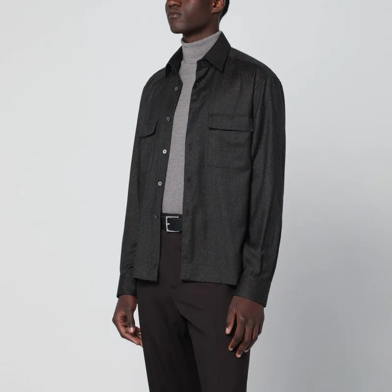 Grey Wool Shirt made by Xacus