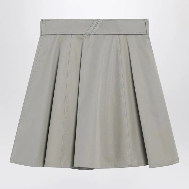 Beige Trench Mini Skirt In Gabardine sold by Wanan Luxury product image thumbnail 2