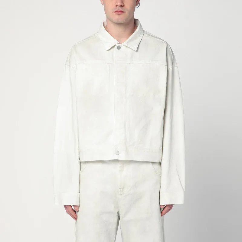 Ivory Denim Jacket sold by Wanan Luxury