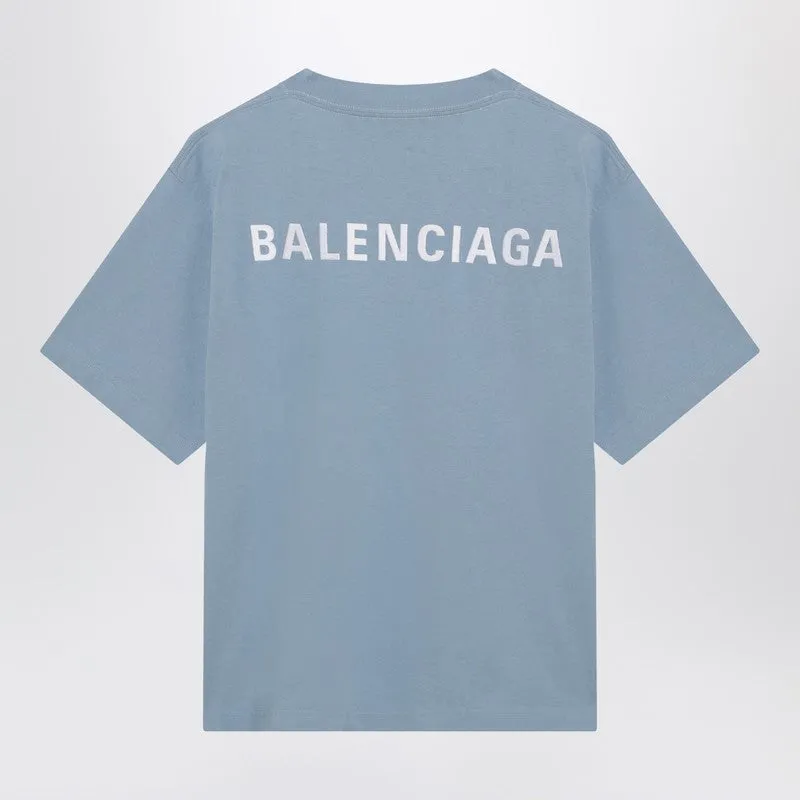 Light Blue Balenciaga Back Medium Fit T-Shirt sold by Wanan Luxury product image thumbnail 2