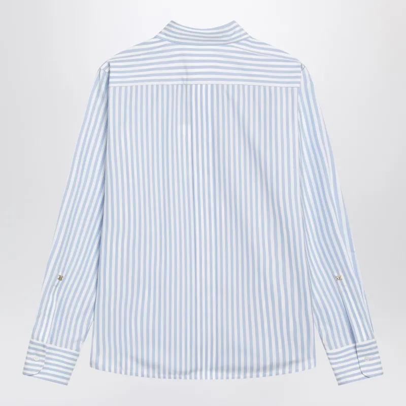 White/Light Blue Striped Shirt sold by Wanan Luxury product image thumbnail 2