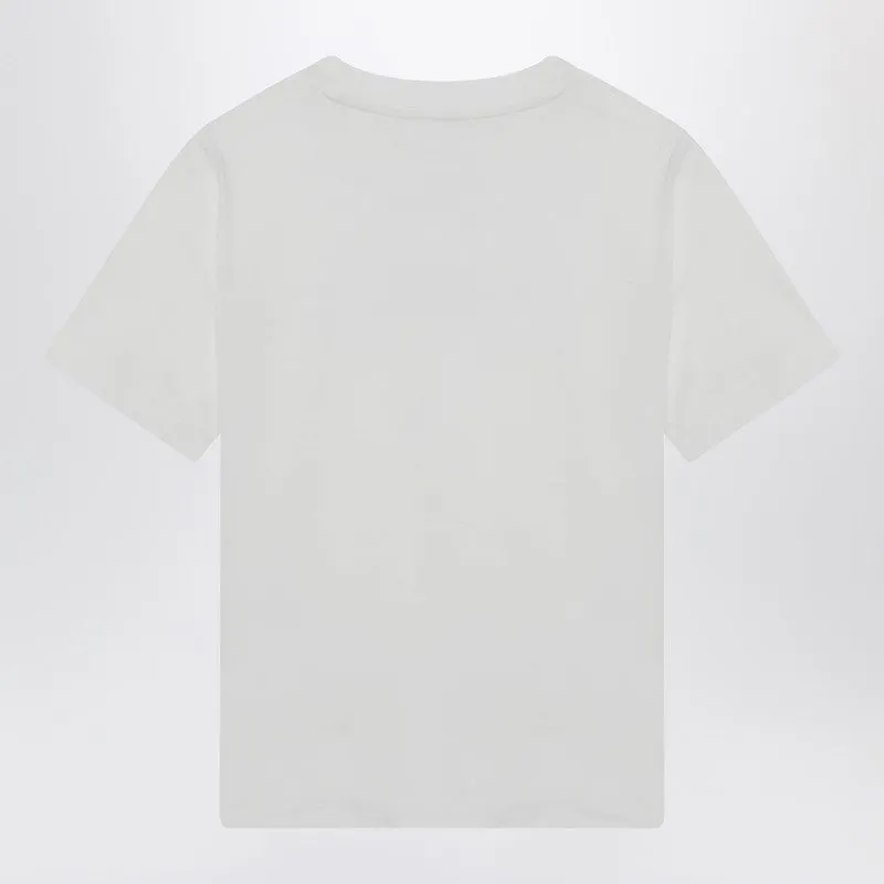 White T-Shirt With Embroidered Logo sold by Wanan Luxury product image thumbnail 2