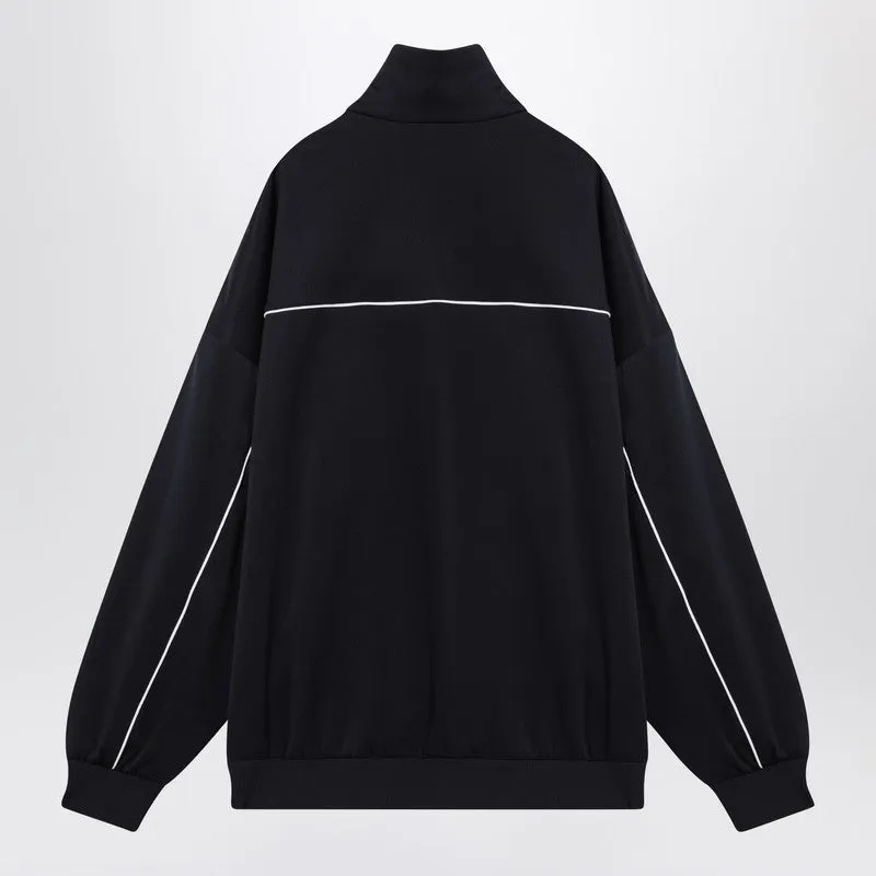 Navy Blue Sweatshirt In Technical Jersey sold by Wanan Luxury product image thumbnail 2