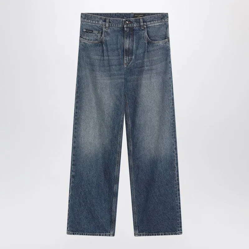Blue Washed Over Jeans sold by Wanan Luxury