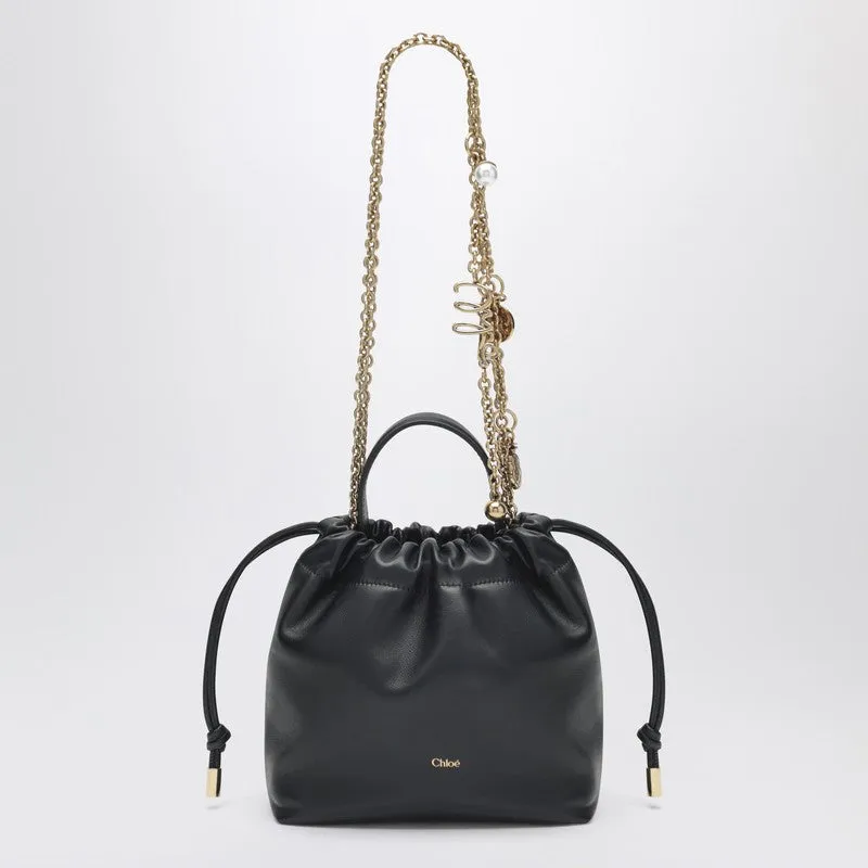 Black Mini Shoulder Bag With Chain sold by Wanan Luxury