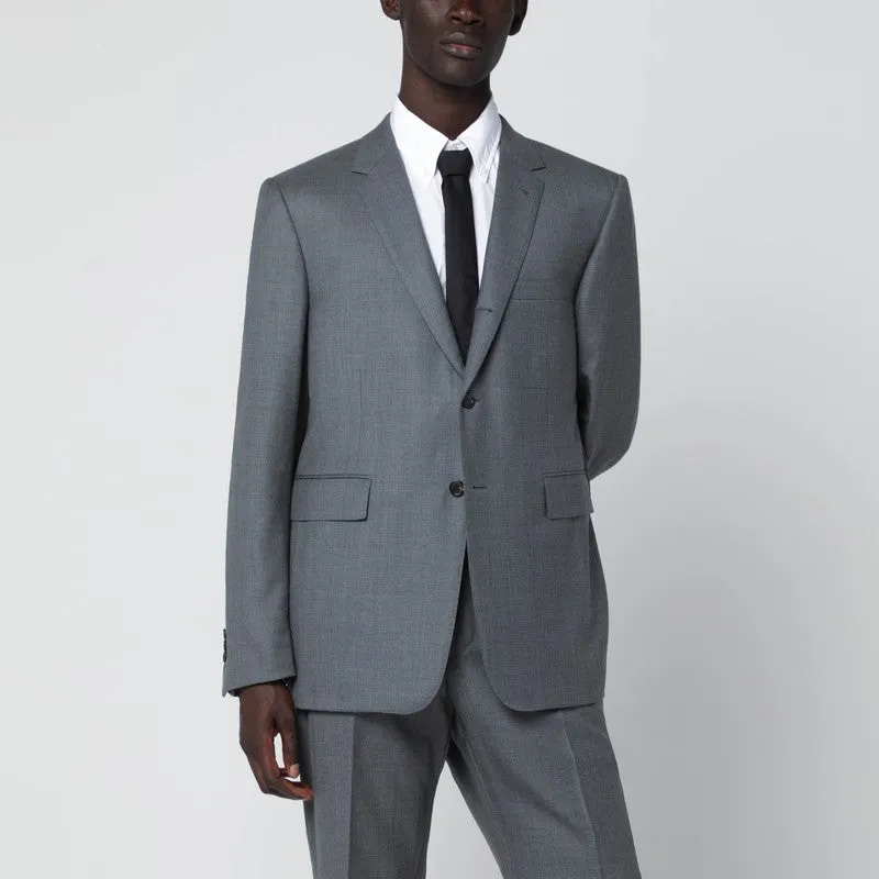 Grey Single-Breasted Wool Jacket sold by Wanan Luxury