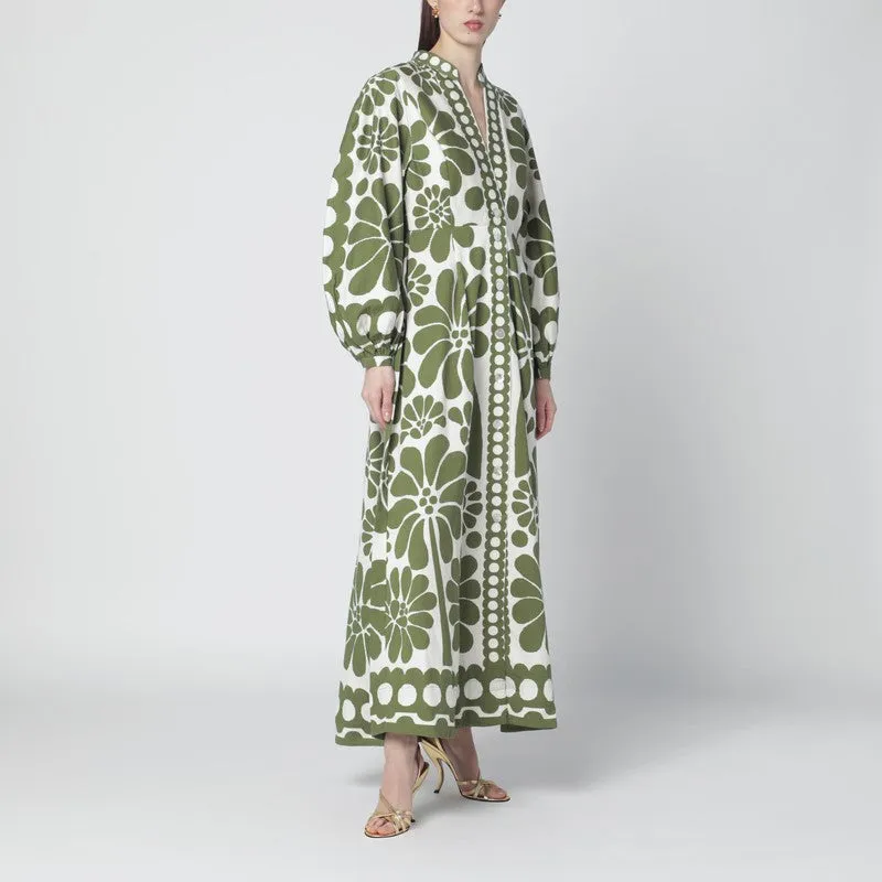 Palermo Dress With Green Print sold by Wanan Luxury