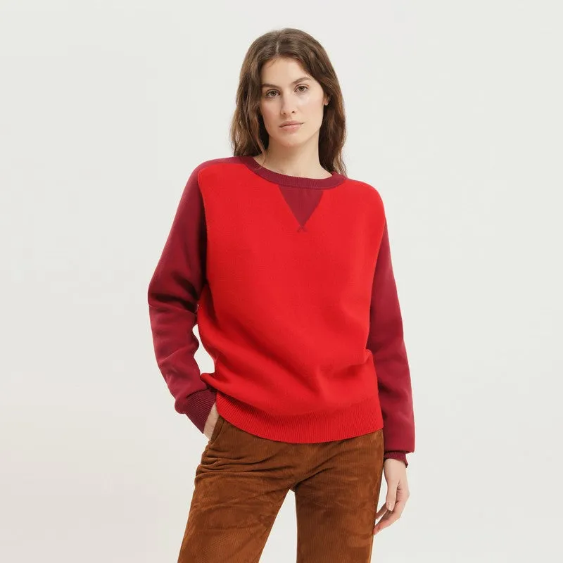 Color Block Crew Neck Sweater sold by Wanan Luxury