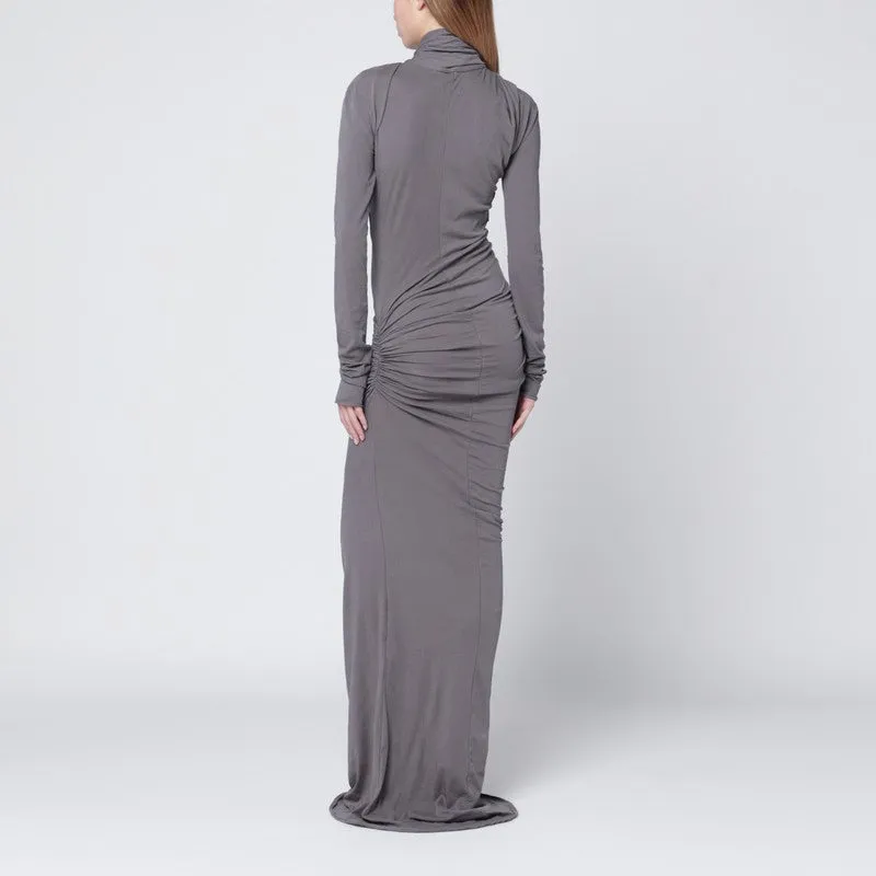 Long Grey Draped Dress sold by Wanan Luxury product image thumbnail 2