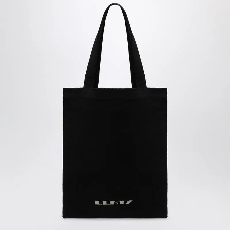 Black Canvas Shopper Bag sold by Wanan Luxury