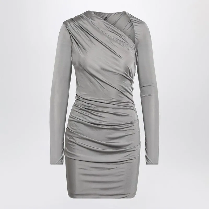 Draped Grey Mini Dress sold by Wanan Luxury