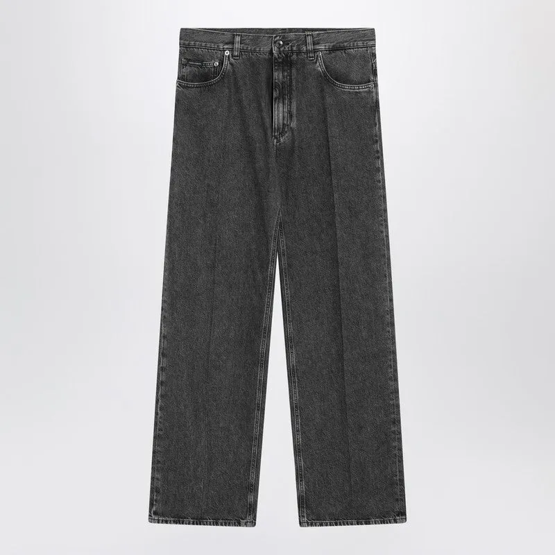 Black Washed Over Jeans sold by Wanan Luxury