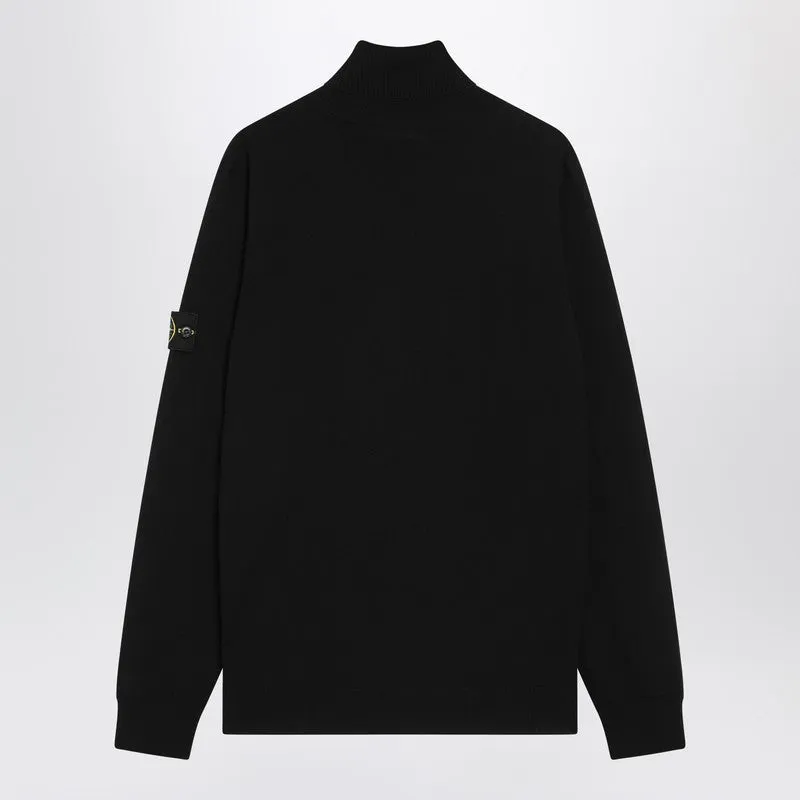 Black Wool Turtleneck Sweater sold by Wanan Luxury product image thumbnail 2