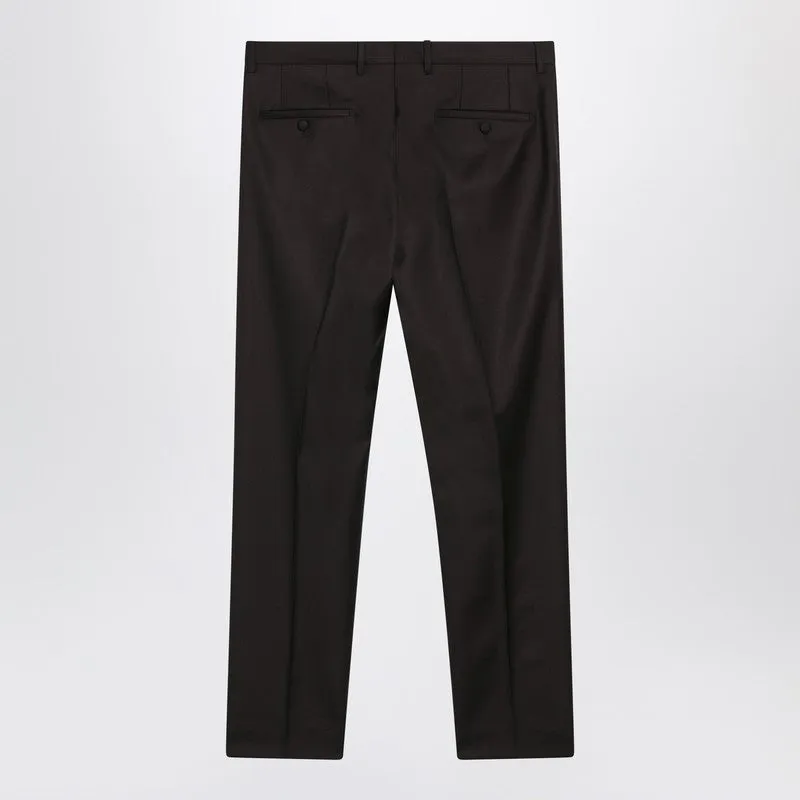 Brown Wool Trousers sold by Wanan Luxury product image thumbnail 2