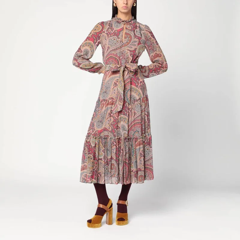 Long Dress With Paisley Print sold by Wanan Luxury