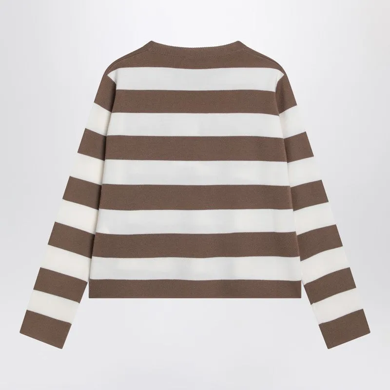 Striped Wool Sweater With Embroidery sold by Wanan Luxury product image thumbnail 2