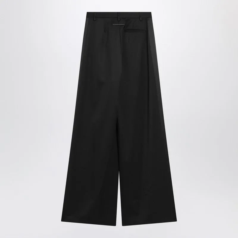 Black Satin Palazzo Pants sold by Wanan Luxury product image thumbnail 2
