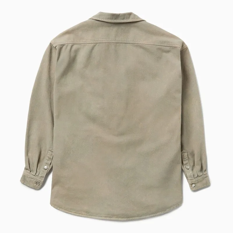 Light Brown Denim Overshirt sold by Wanan Luxury product image thumbnail 2