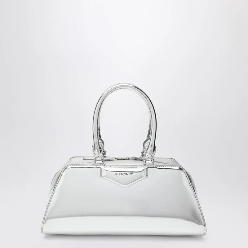 Antigona East-West Silver Bag sold by Wanan Luxury