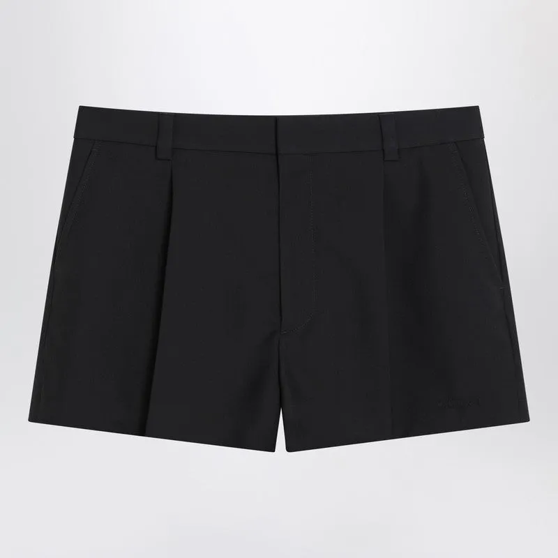 Shorts Dark Grey In Wool Twill made by Gucci