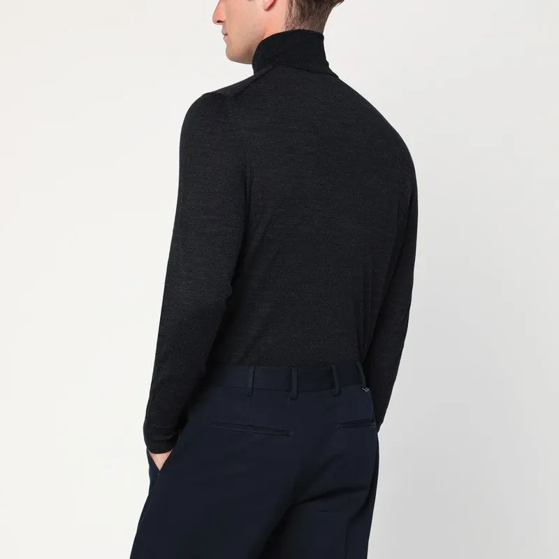 Charcoal Wool Turtleneck Sweater sold by Wanan Luxury product image thumbnail 2