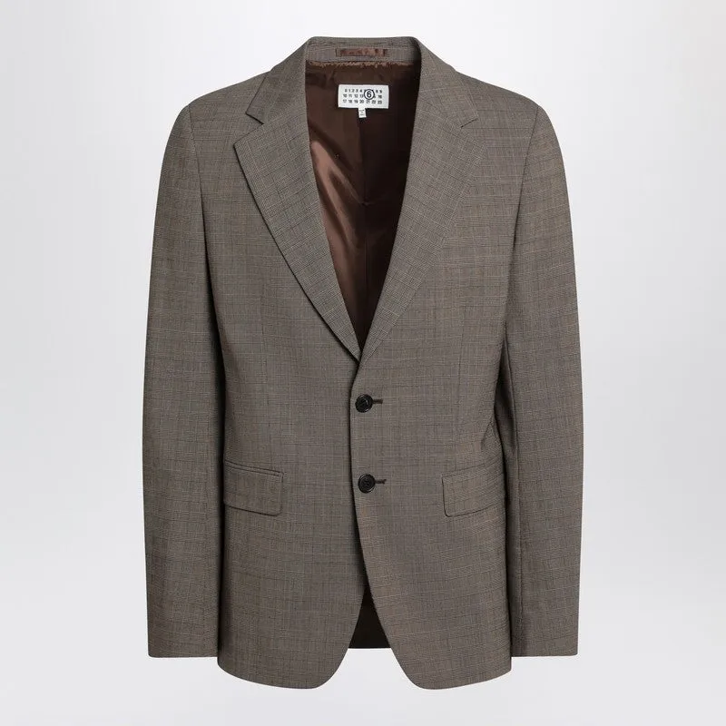 Single-Breasted Jacket Brown In Wool Blend sold by Wanan Luxury
