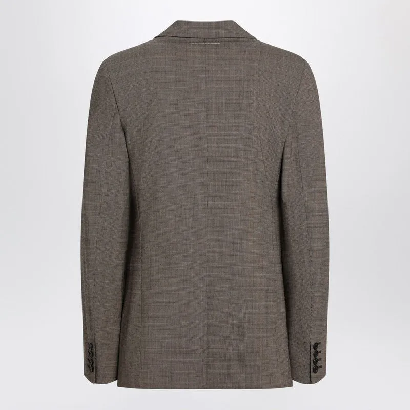 Single-Breasted Jacket Brown In Wool Blend sold by Wanan Luxury product image thumbnail 2