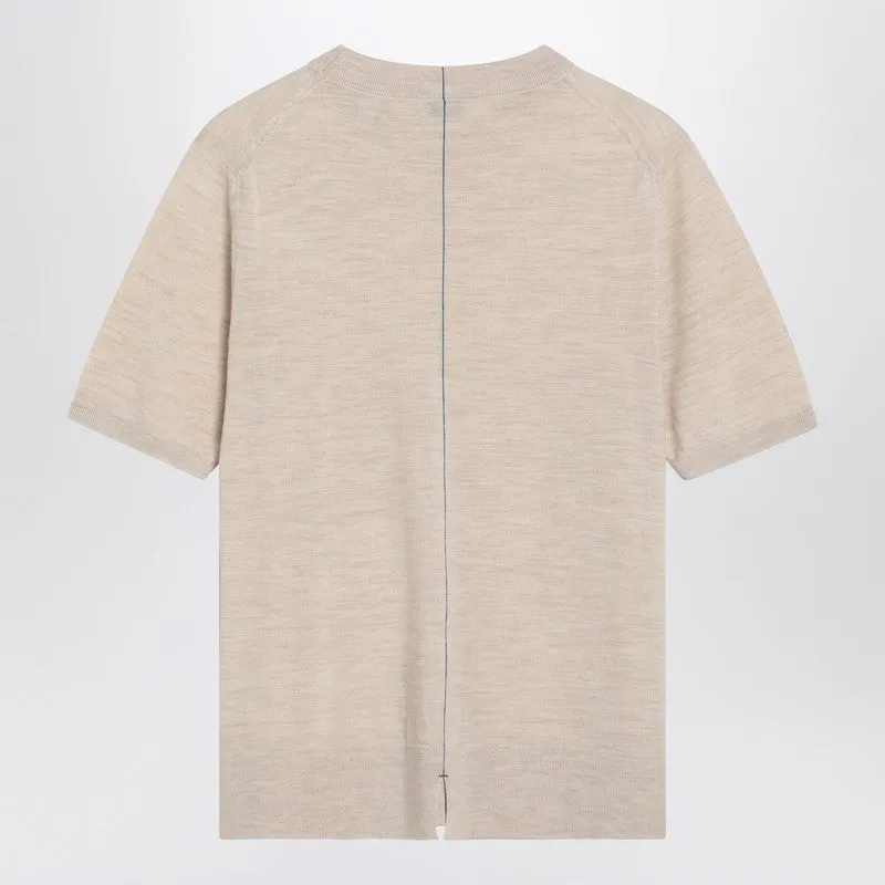 Beige Wool Sweater sold by Wanan Luxury product image thumbnail 2