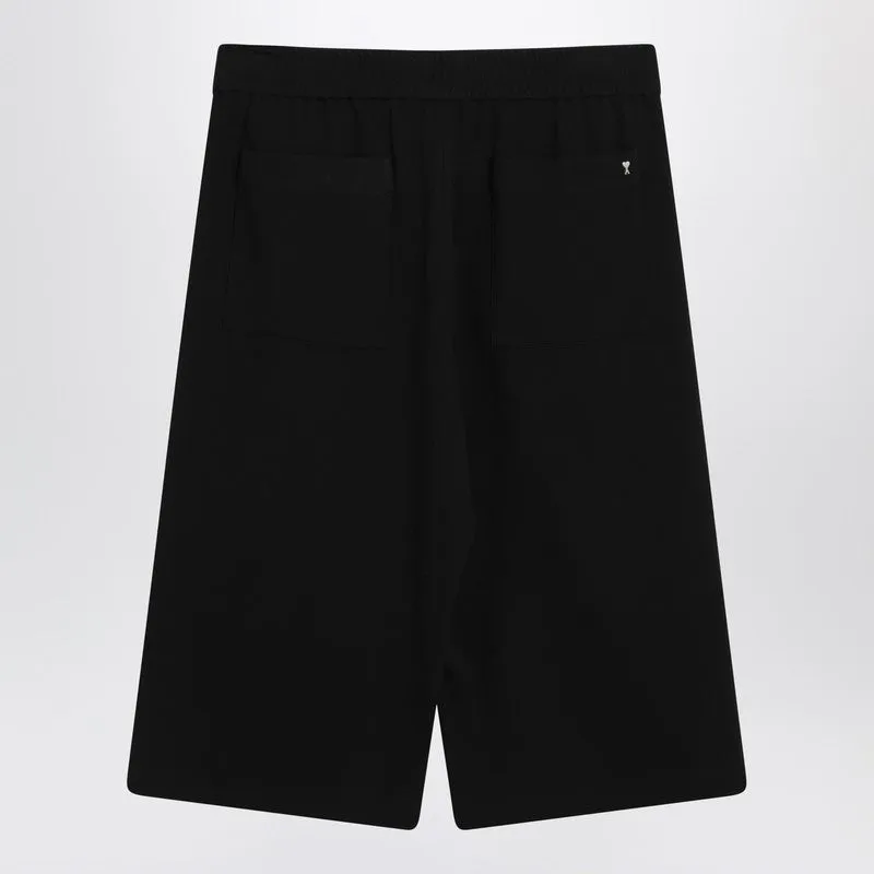 Bermuda Wide Black In Cotton sold by Wanan Luxury product image thumbnail 2