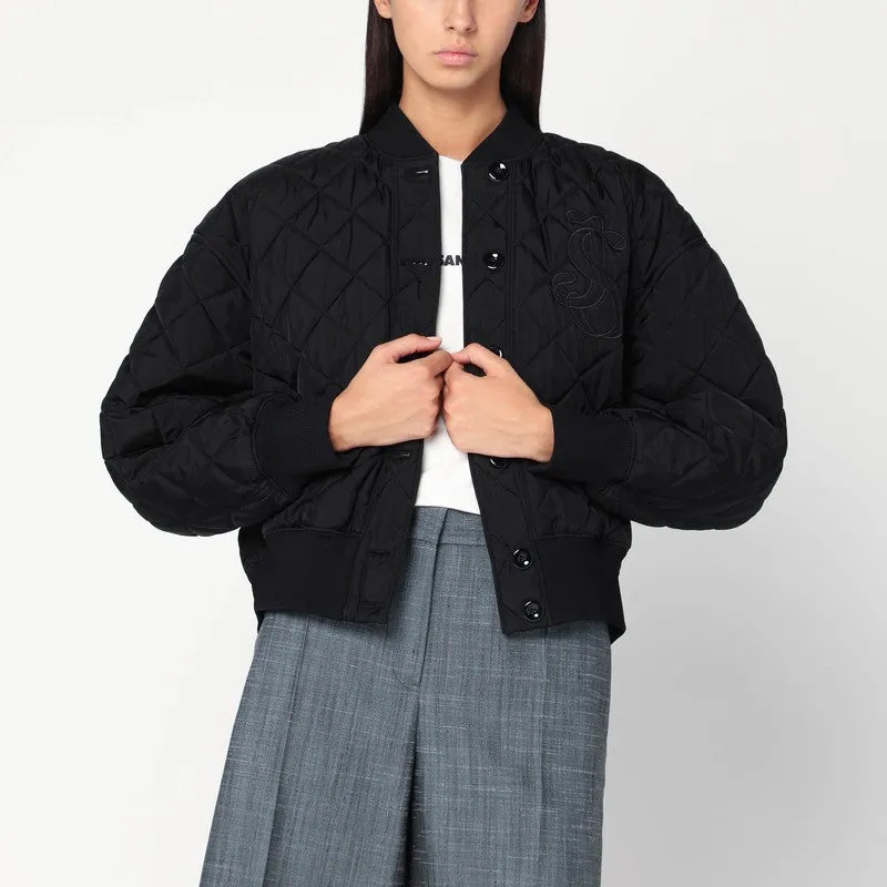 Quilted Black Bomber sold by Wanan Luxury