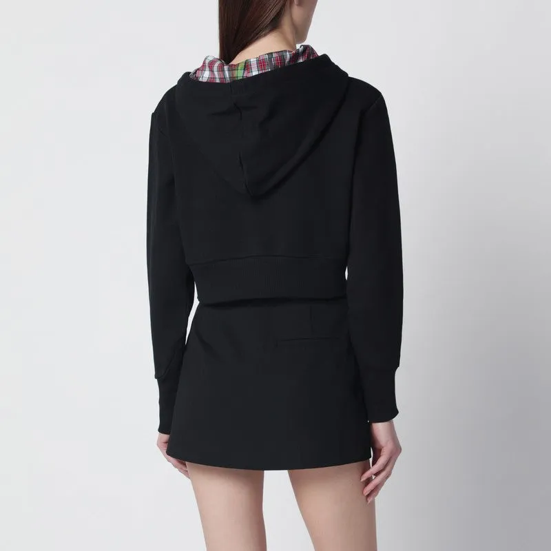 Black Cropped Sweatshirt With Orb Logo sold by Wanan Luxury product image thumbnail 2