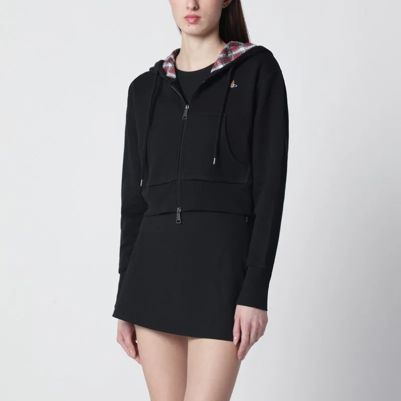 Black Cropped Sweatshirt With Orb Logo sold by Wanan Luxury