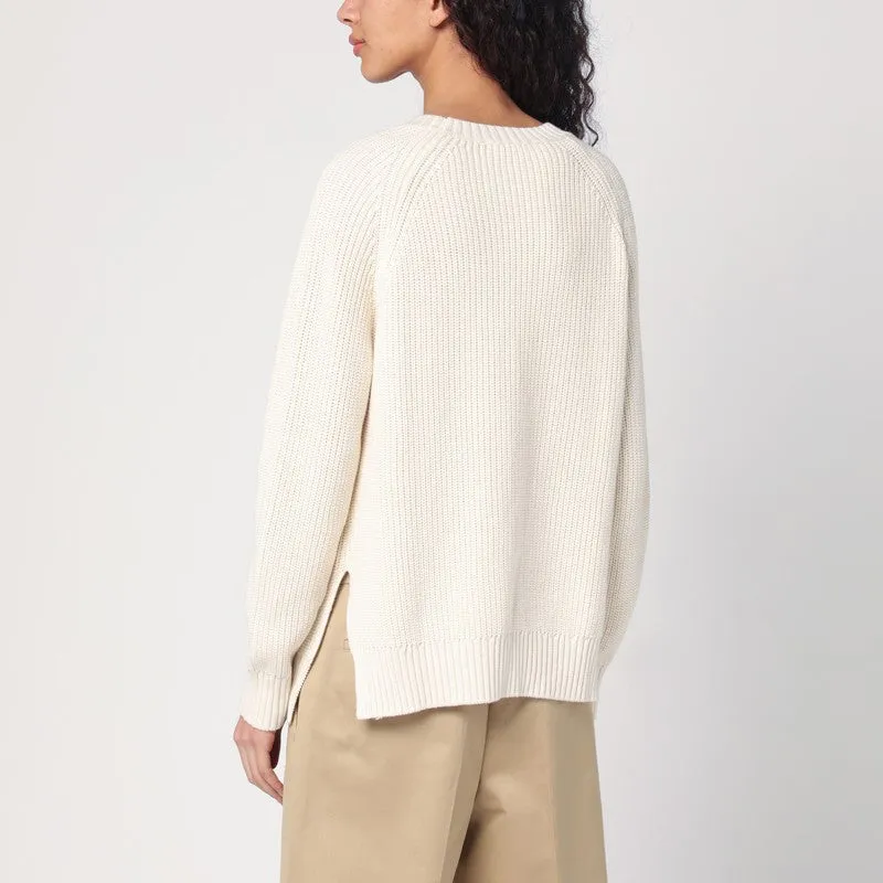 Sweater Cream In Cotton And Cashmere sold by Wanan Luxury product image thumbnail 2