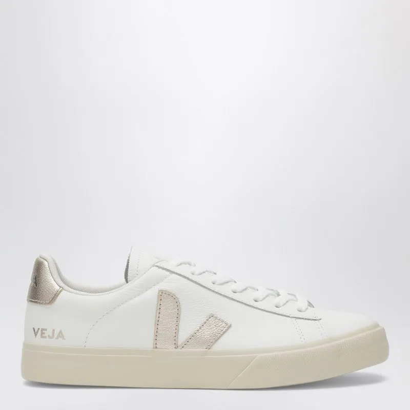 Campo Sneakers In White And Platinum Leather made by Veja