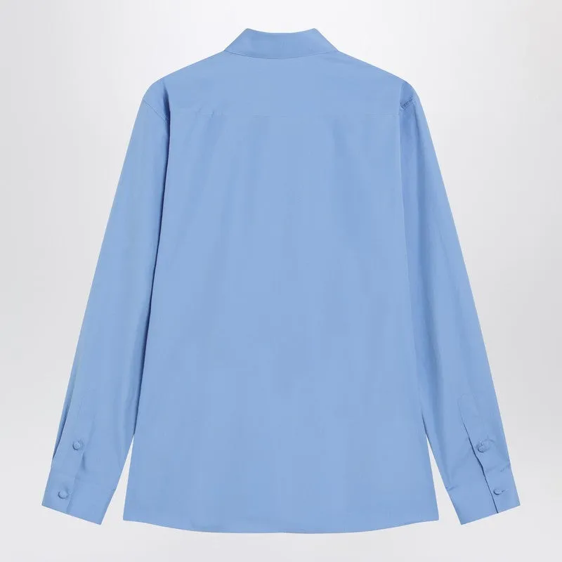 Light Blue Cotton Shirt sold by Wanan Luxury product image thumbnail 2