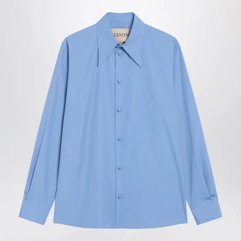 Light Blue Cotton Shirt sold by Wanan Luxury