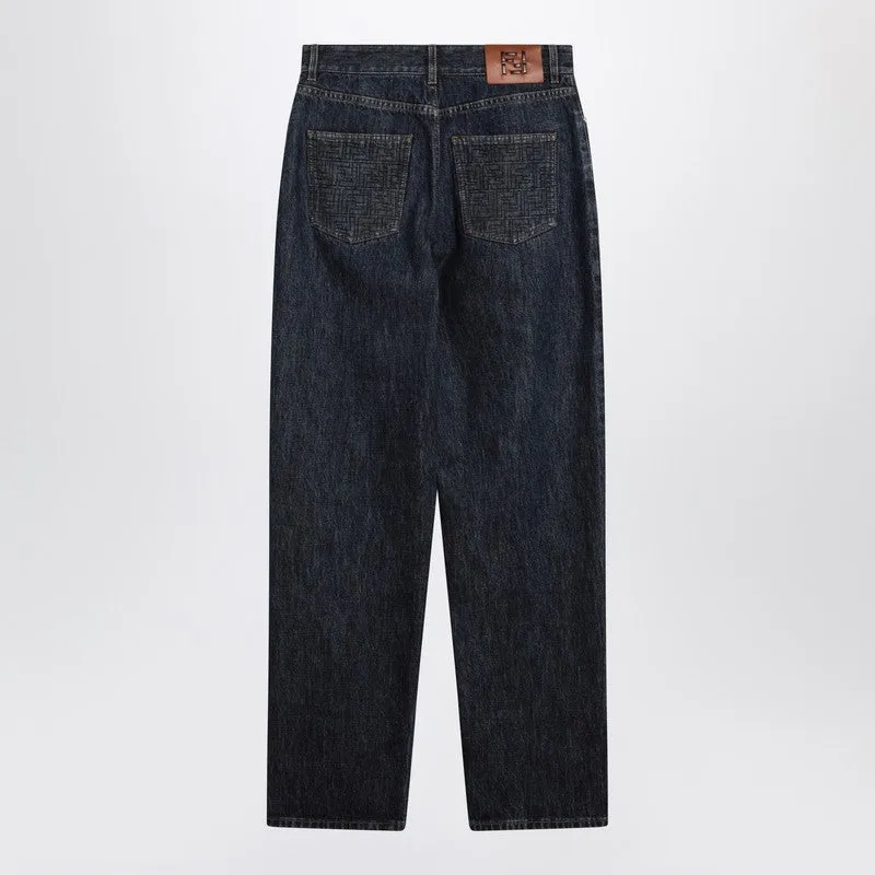 Dark Blue Denim Trousers sold by Wanan Luxury product image thumbnail 2
