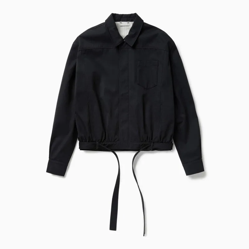 Dark Blue Short Trench Jacket sold by Wanan Luxury