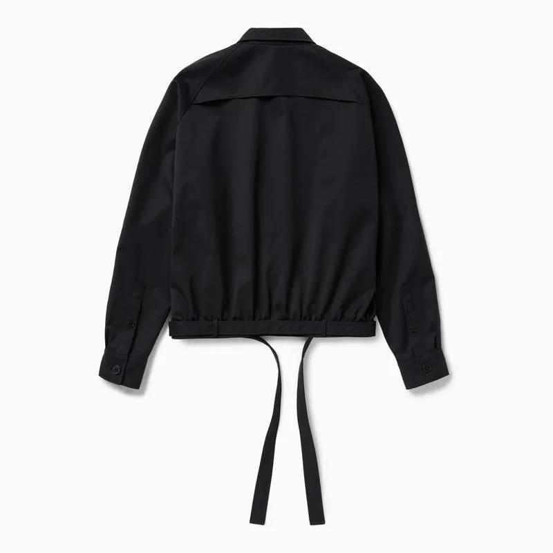 Dark Blue Short Trench Jacket sold by Wanan Luxury product image thumbnail 2