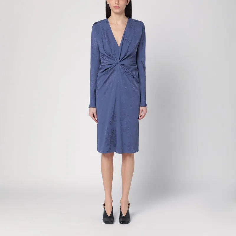 Jacquard-Effect Dress In Cornflower Blue sold by Wanan Luxury