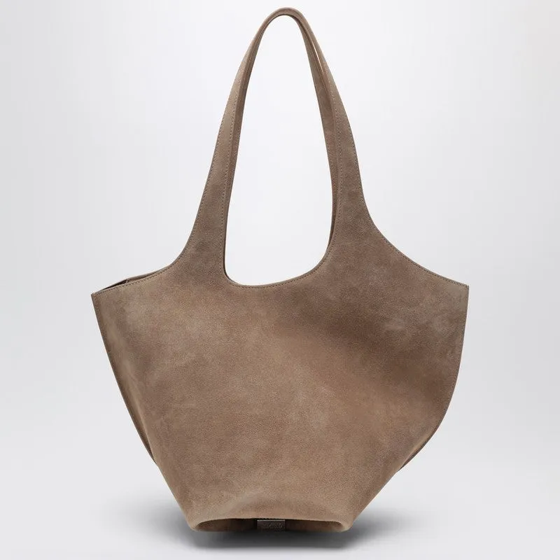 Tobacco-Coloured Suede La Scoop Medium Bag sold by Wanan Luxury product image thumbnail 2