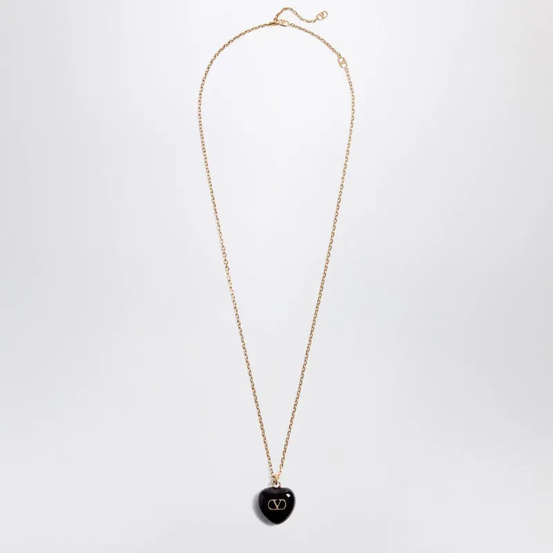 Coeur Royal Necklace Black made by Valentino Garavani