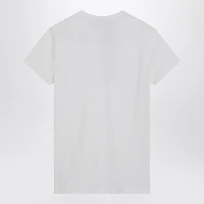 White T-Shirt With Logo Embroidery sold by Wanan Luxury product image thumbnail 2