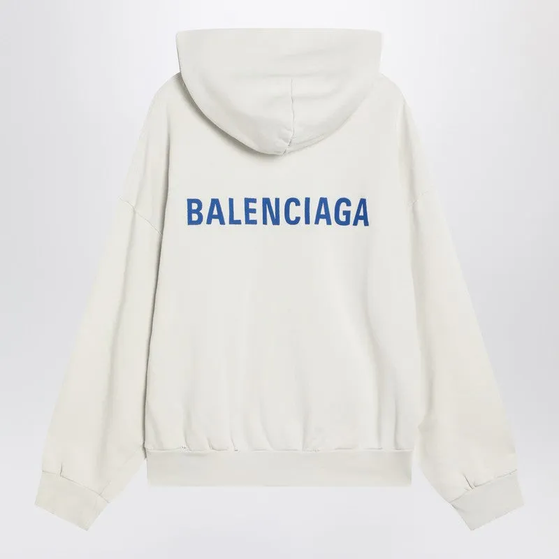 White Balenciaga Back Sweatshirt Regular Fit sold by Wanan Luxury product image thumbnail 2