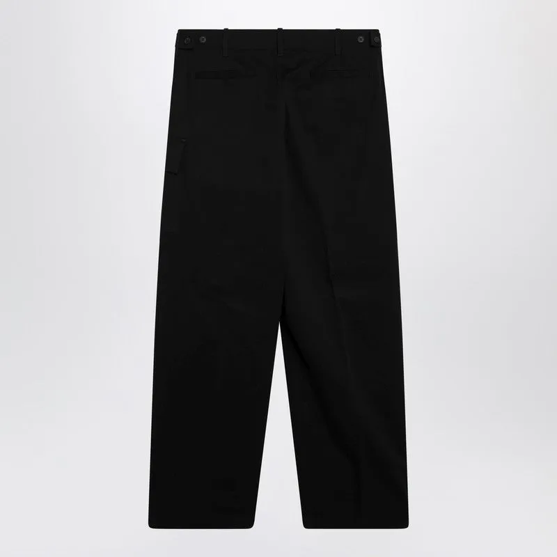 Black Gabardine Trousers sold by Wanan Luxury product image thumbnail 2