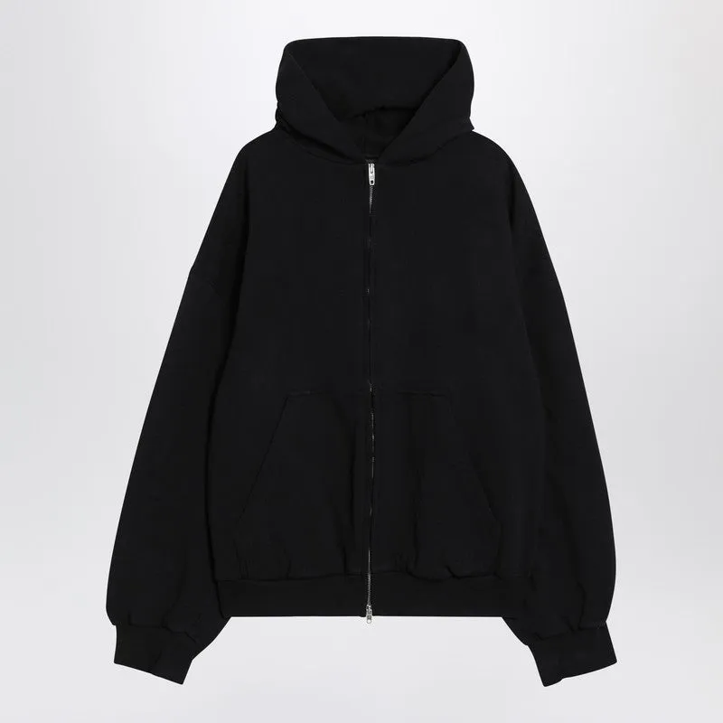 Washed Black Flipped Uni Regular Fit Zip Hoodie sold by Wanan Luxury