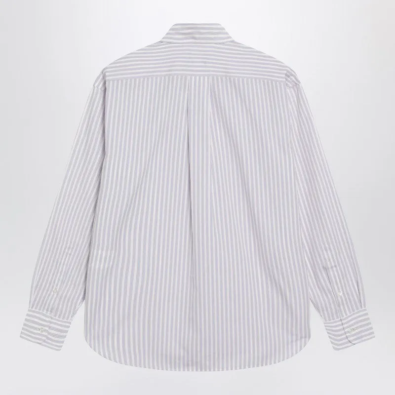 White Striped Relaxed-Fit Shirt sold by Wanan Luxury product image thumbnail 2